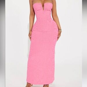 NEW FashionNova Pink Maxi Dress